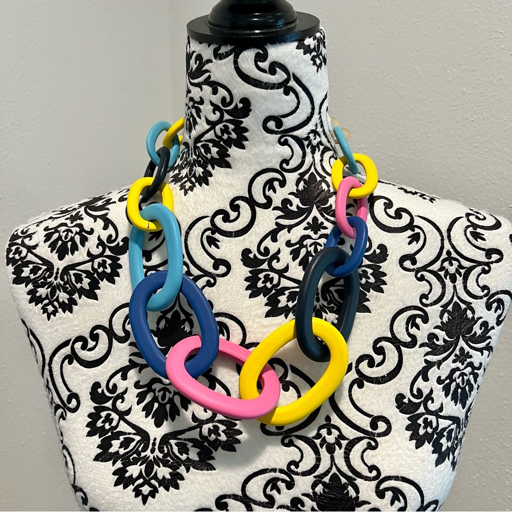 Rainbow Link Necklace